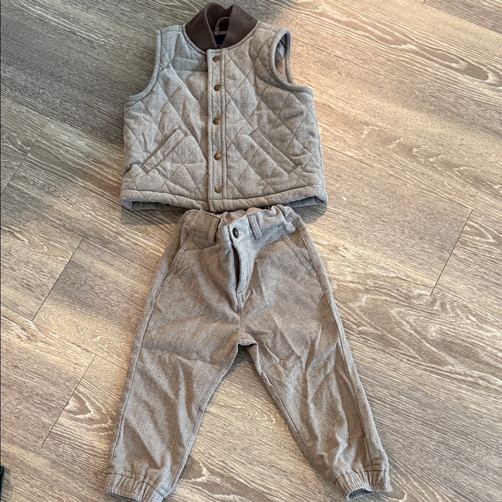 Janie and Jack Herringbone Vest